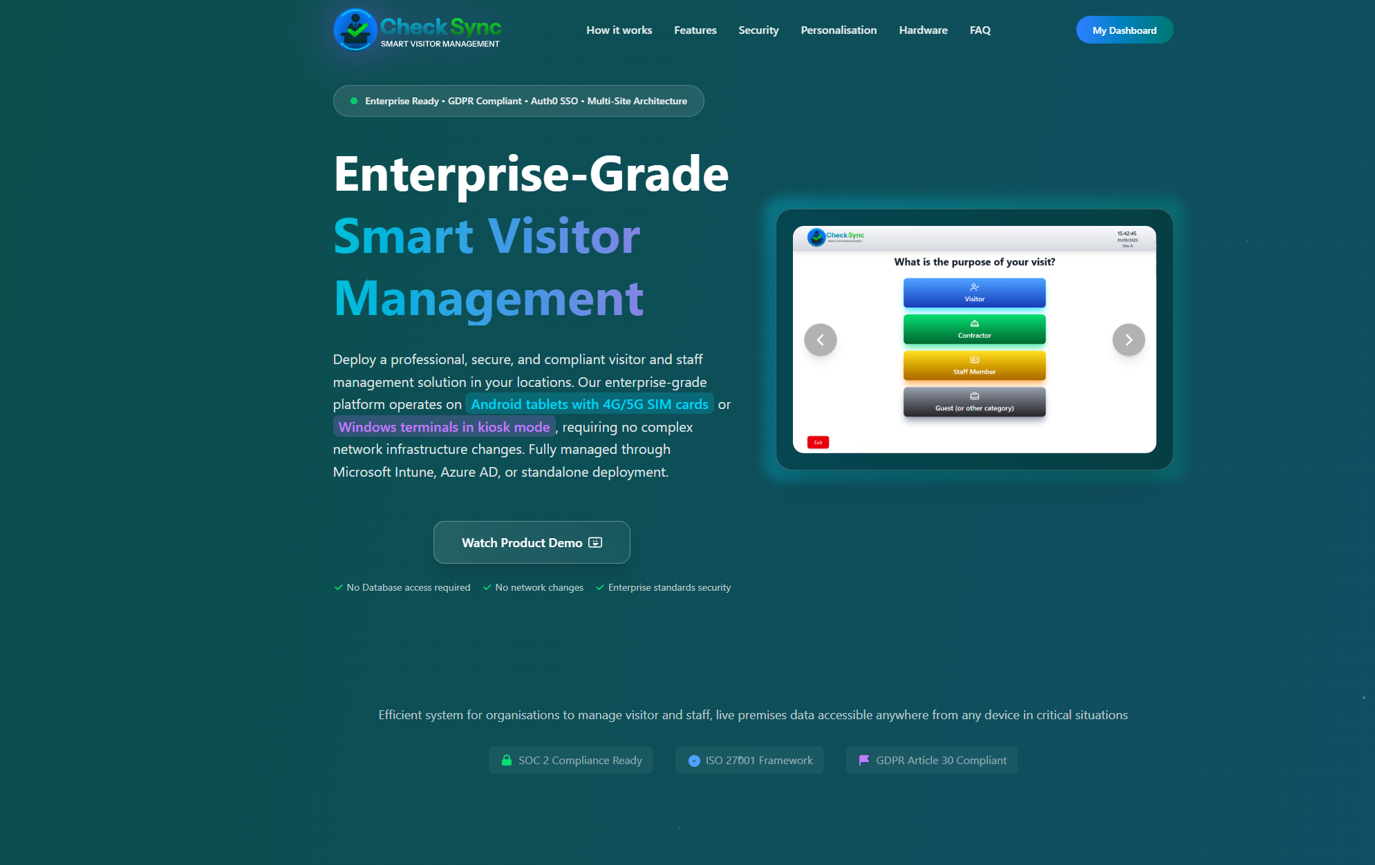 CheckSync Landing Page preview